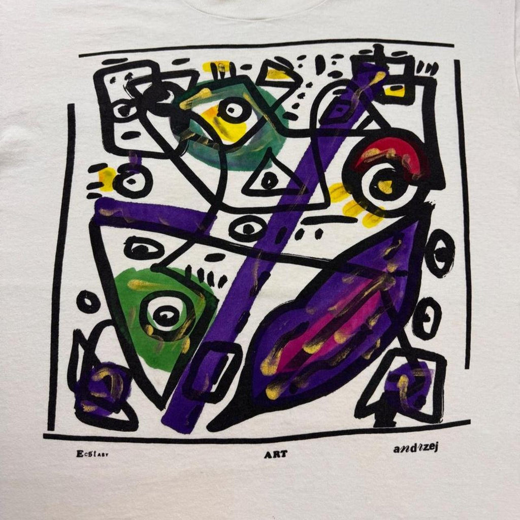 1990s Andrzej “Ecstasy Art” abstract 2 tee | XL