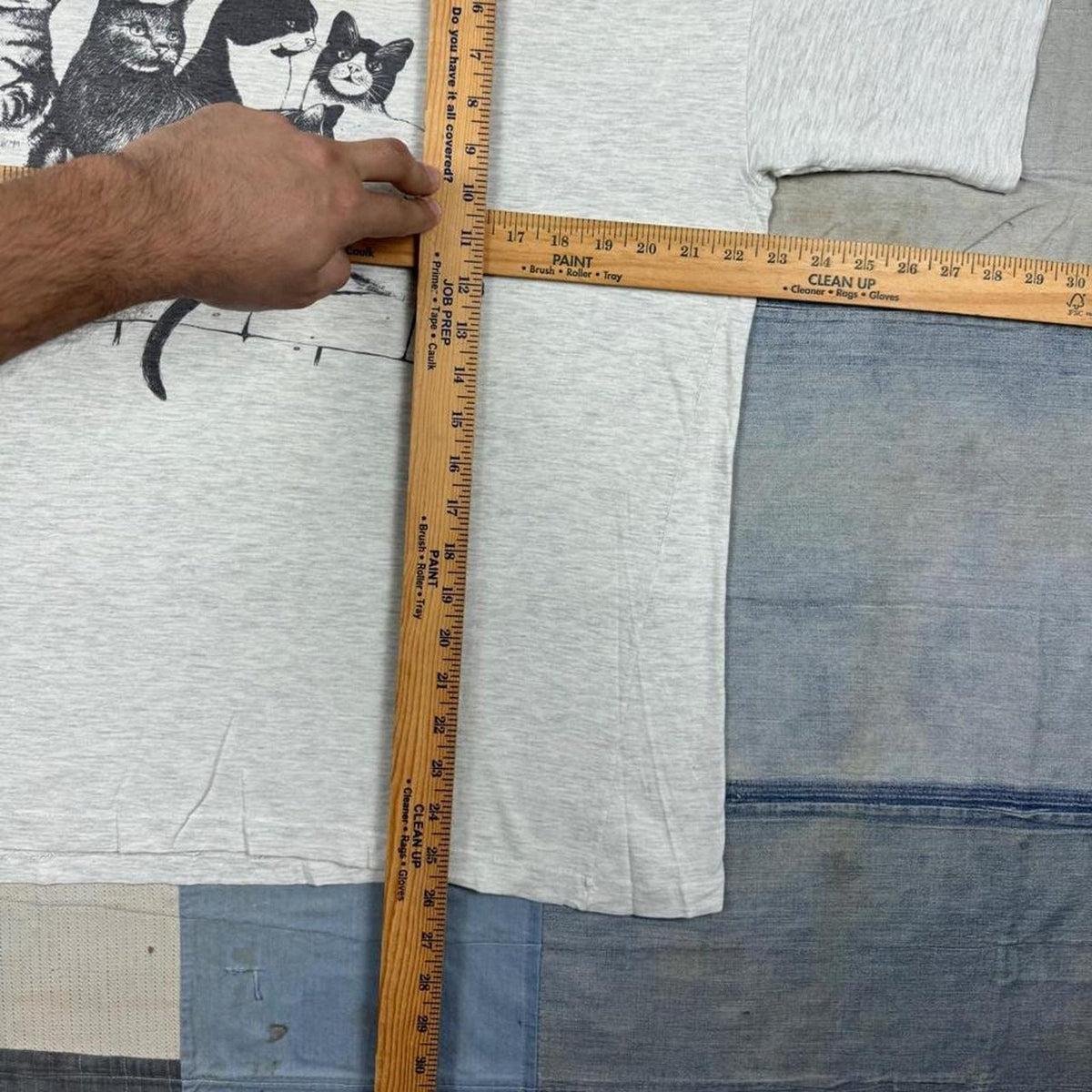 1990s Cats On A Wall Double Sided Tee | XL