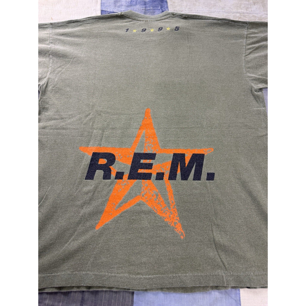 R.E.M. Monster Tour Double Sided Star Graphic Band Tee XL Vintage