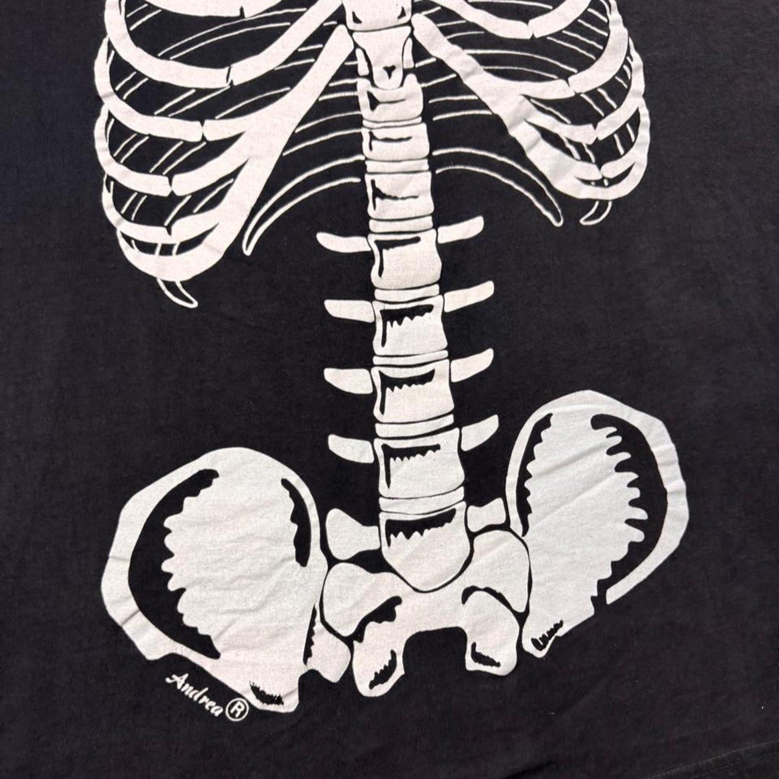 1990s Andrea Skeleton Anatomy Graphic Tee | XL