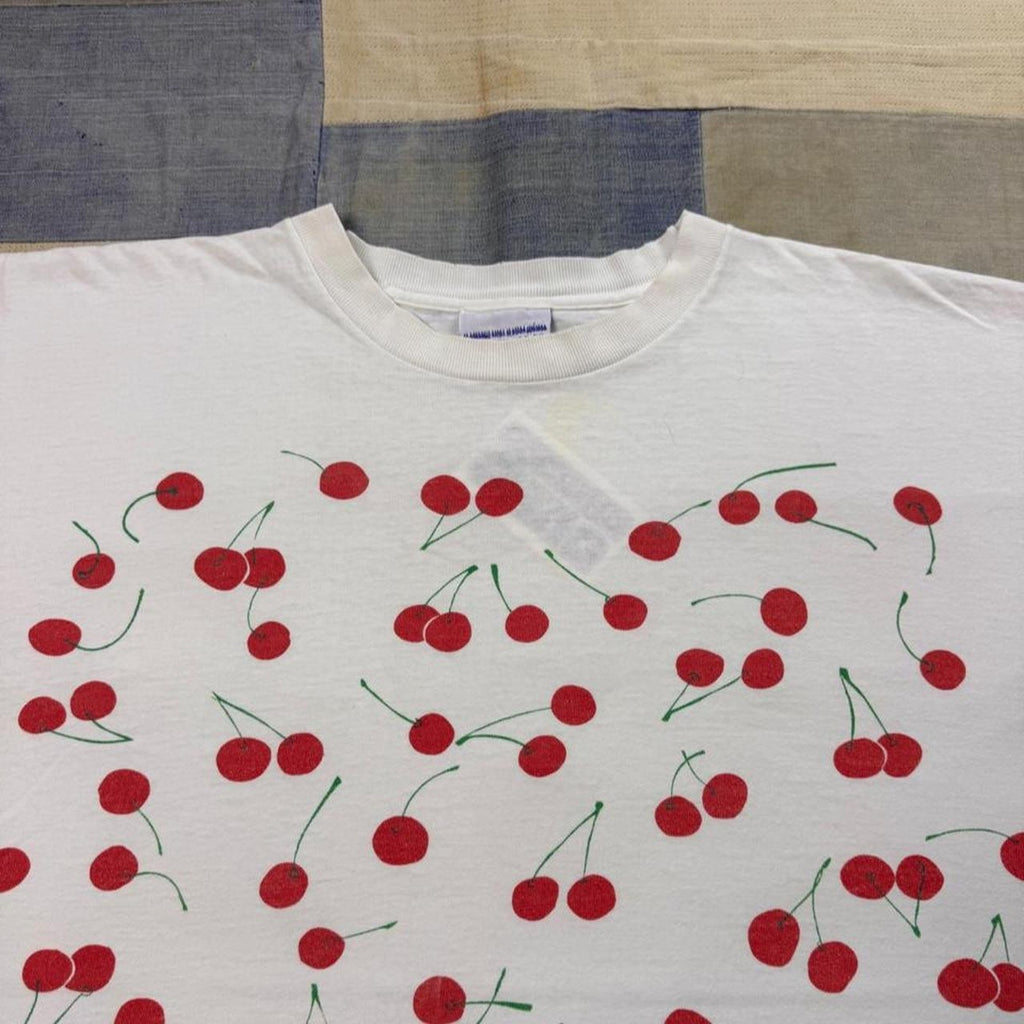 1990s Michigan Rag Co. Cherry All-Over Print Tee | Oversized