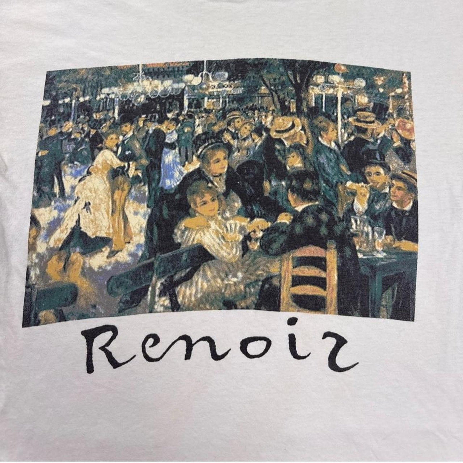 1990s Pierre-Auguste Renoir Dance at Le Moulin de la Galette Art Tee  | Medium