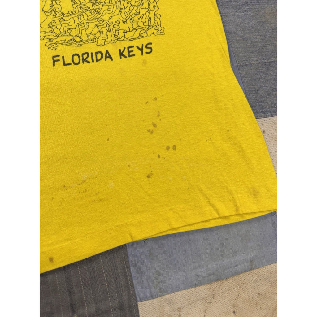 Vintage 80s Florida Keys Come Again Sex Orgy Nude Tee Single Stitch USA Sz Med