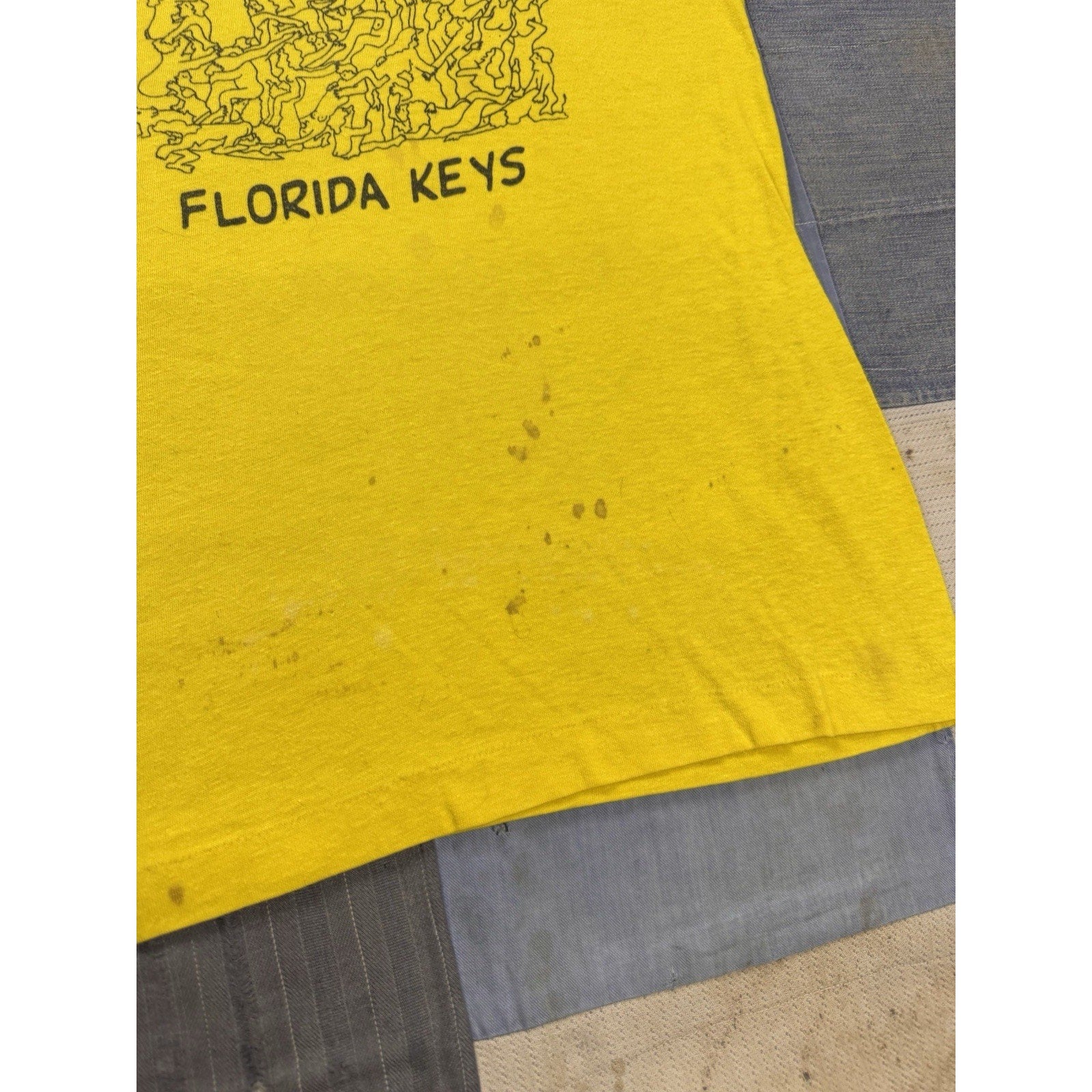Vintage 80s Florida Keys Come Again Sex Orgy Nude Tee Single Stitch USA Sz Med