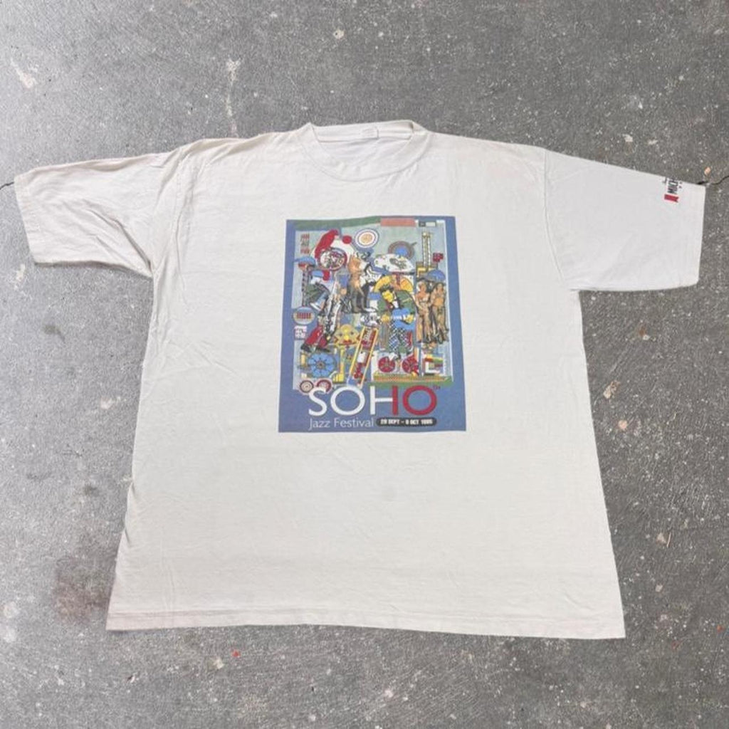 1995 Soho Jazz Festival Michelob Beer Art Graphic Tee | XL