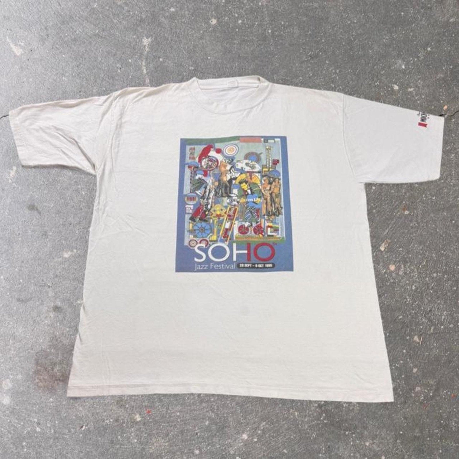 1995 Soho Jazz Festival Michelob Beer Art Graphic Tee | XL