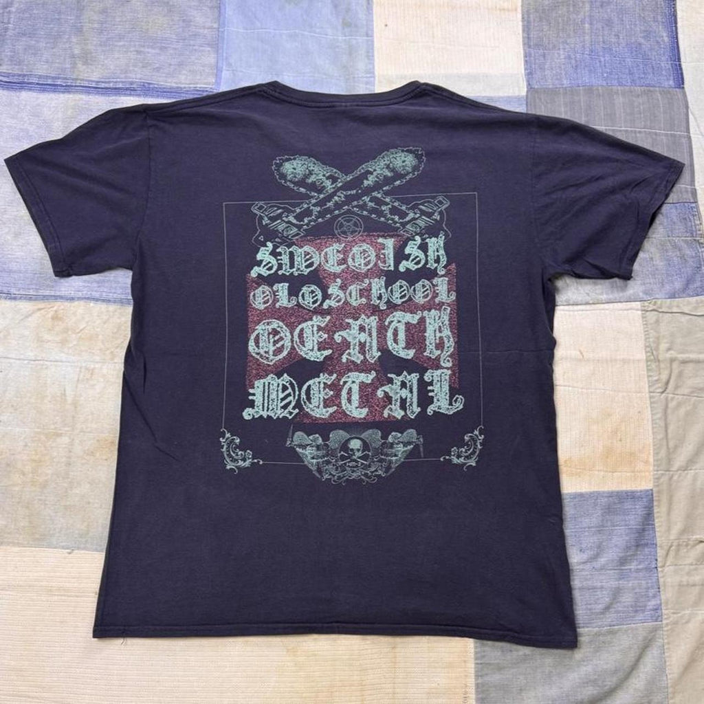 2000s Bloodbath Swedish Death Metal Skeleton Graphic Tee | Large