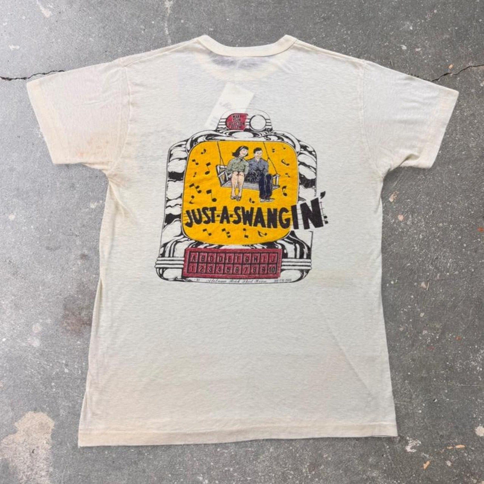 1970s Just a Swangin’ Jukebox Double-Sided Tee | Small