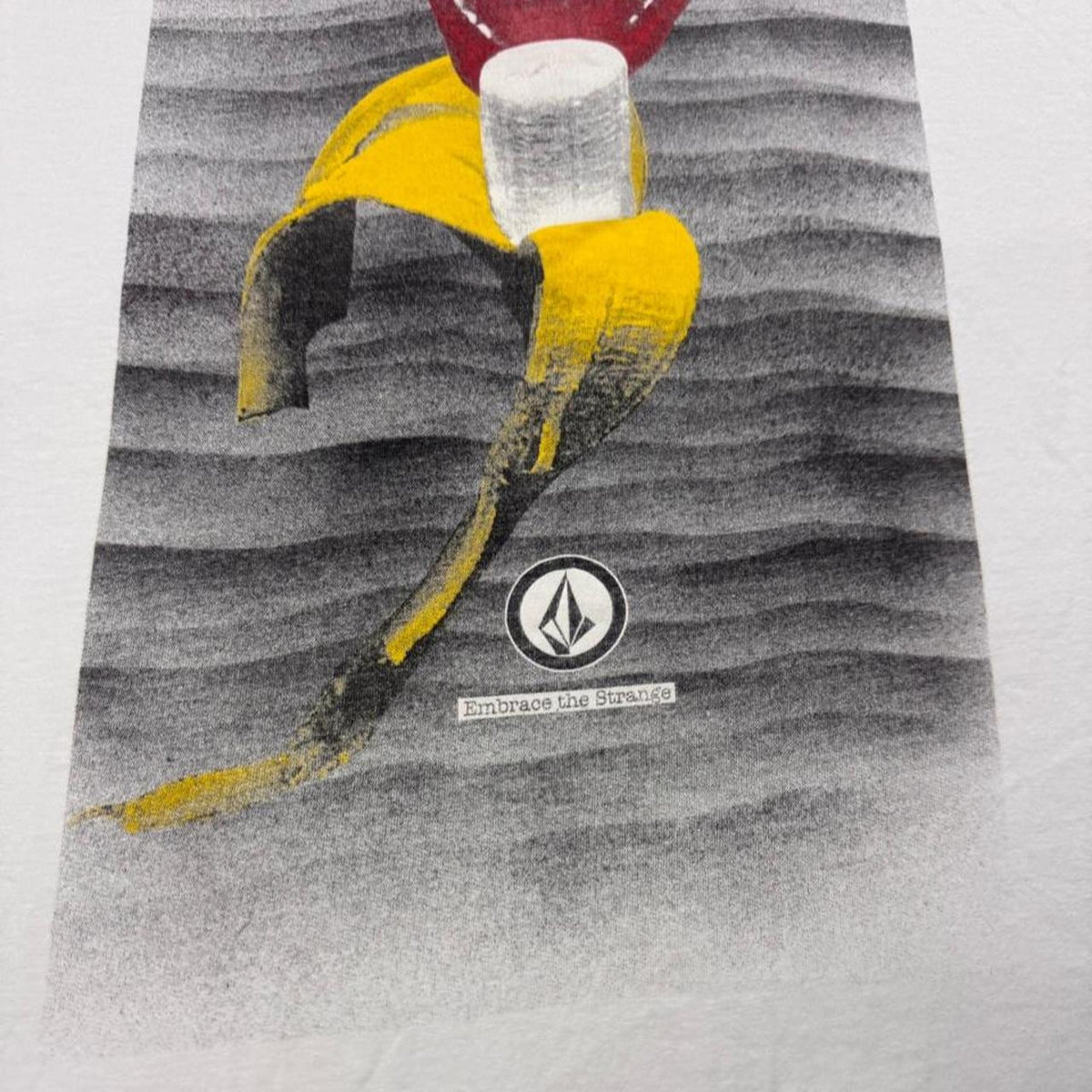 2000s Volcom “Embrace the Strange” Banana Mouth Graphic Tee | Large