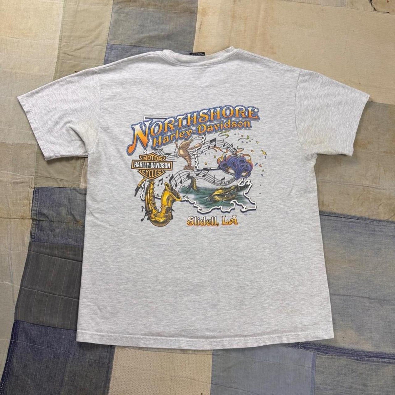 1990s Harley-Davidson Northshore Slidell Louisiana Tee | Large