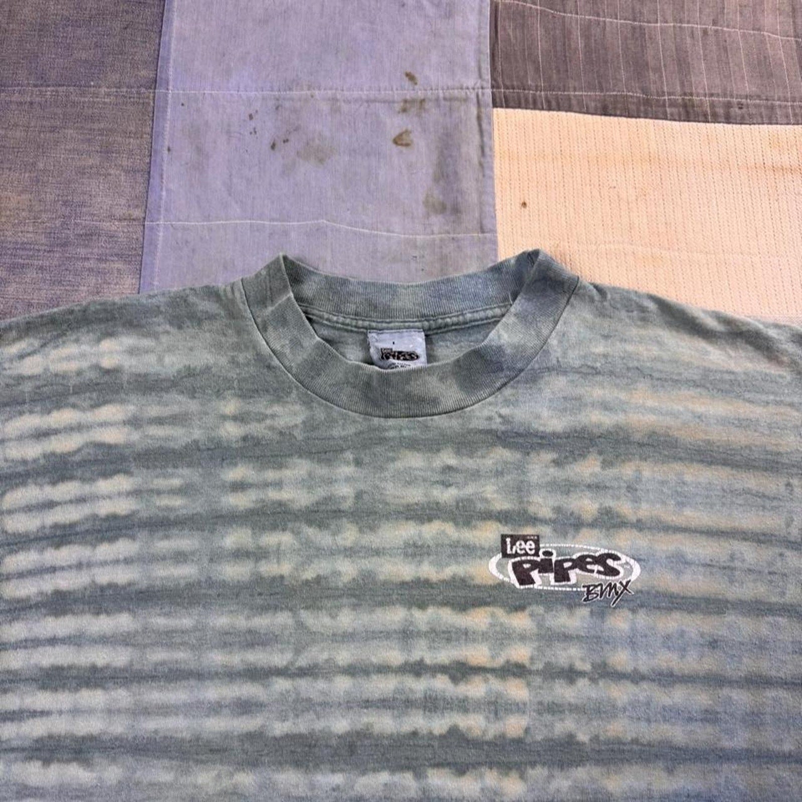 1990s Lee Pipes BMX Tie Dye Tee | Large