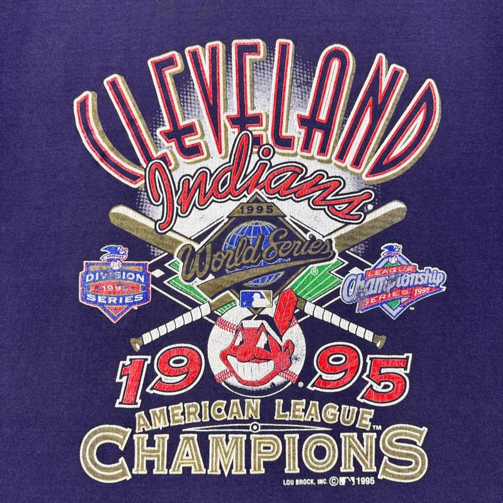 1995 Cleveland Indians American League Champions World Series Tee | Large