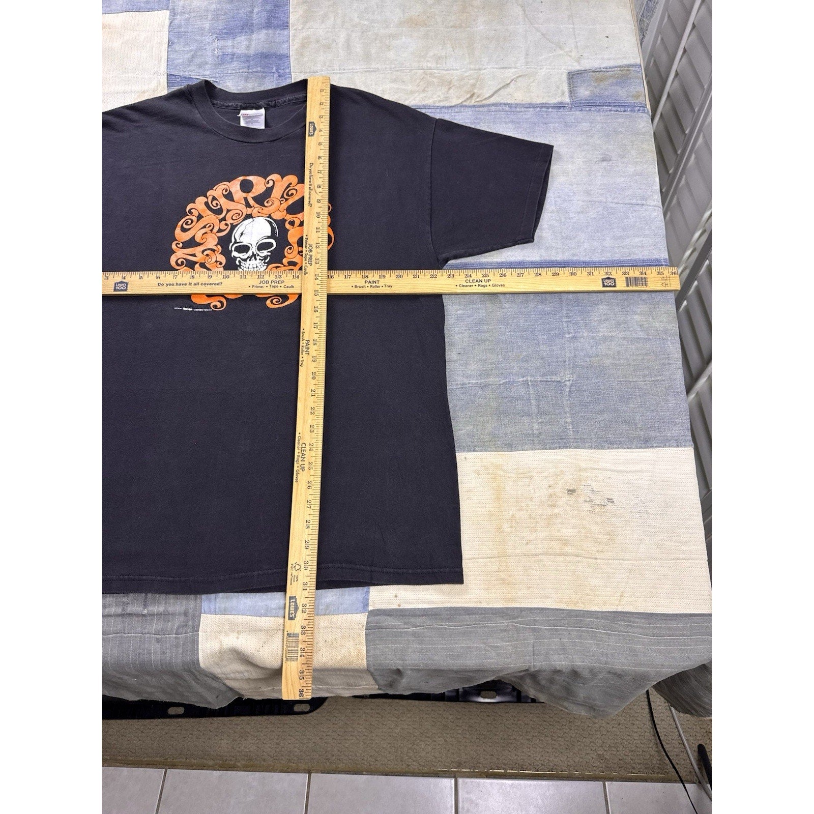Vintage Easyriders Columbus Ohio Skull Graphic Biker T Shirt Black XL USA