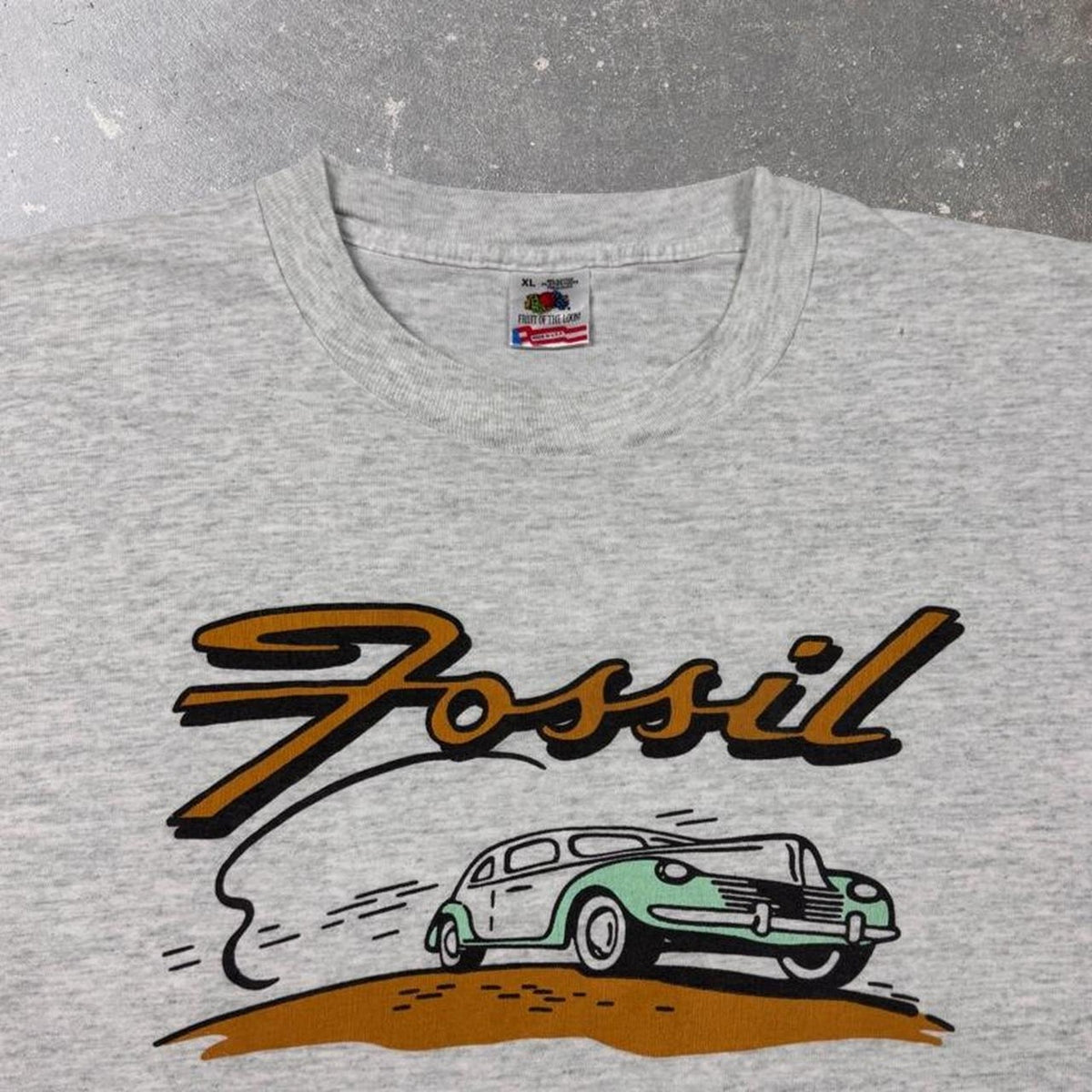 1990s Fossil Retro Car Promo Tee | XL