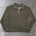 1990s GAP Quarter Zip Sherpa Fleece | XL