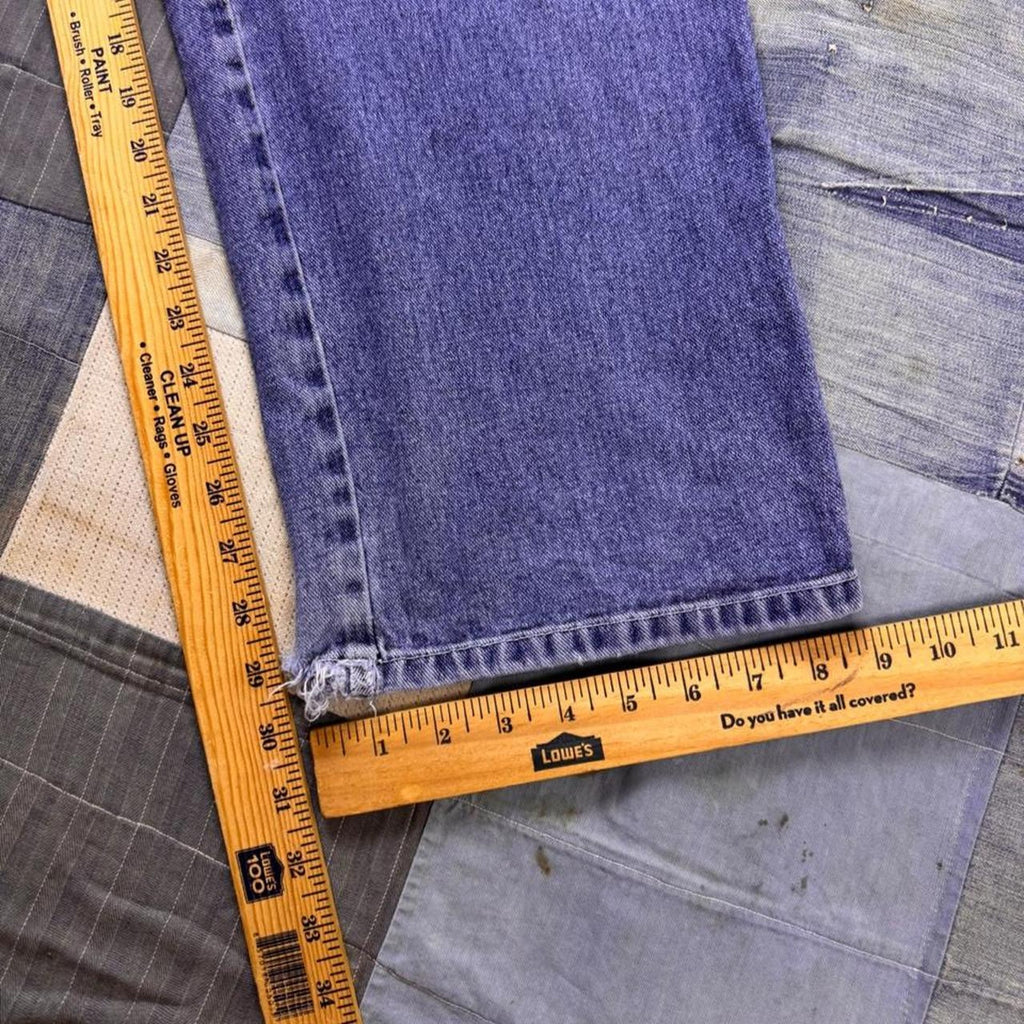 2000s Fun Embroidered Baggy Cargo Jeans | 28x30