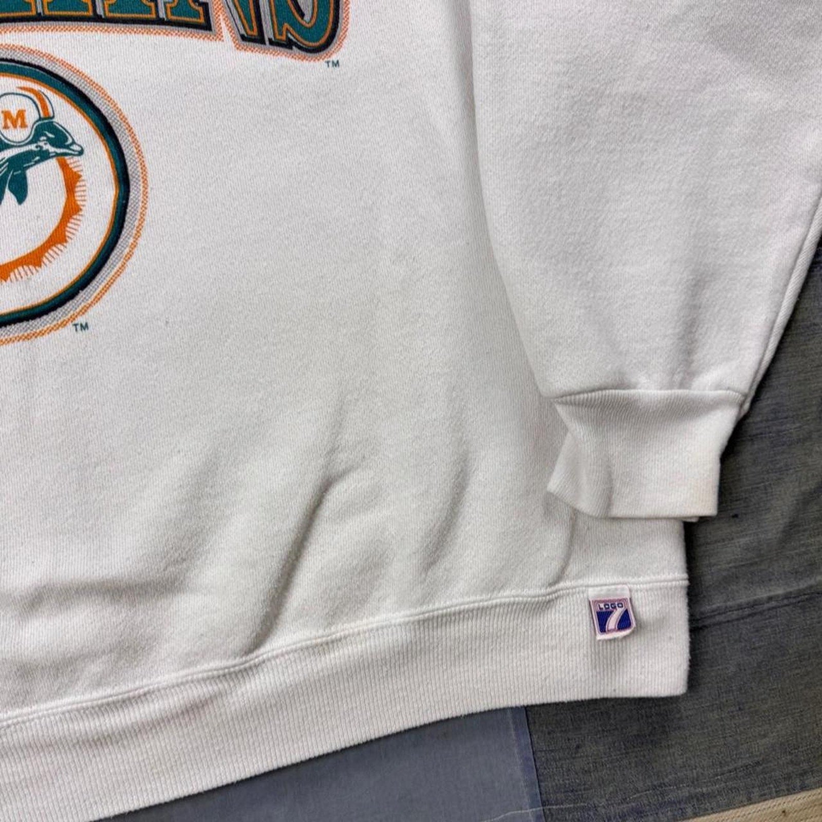 1992 Miami Dolphins Logo 7 NFL Sweatshirt | XL