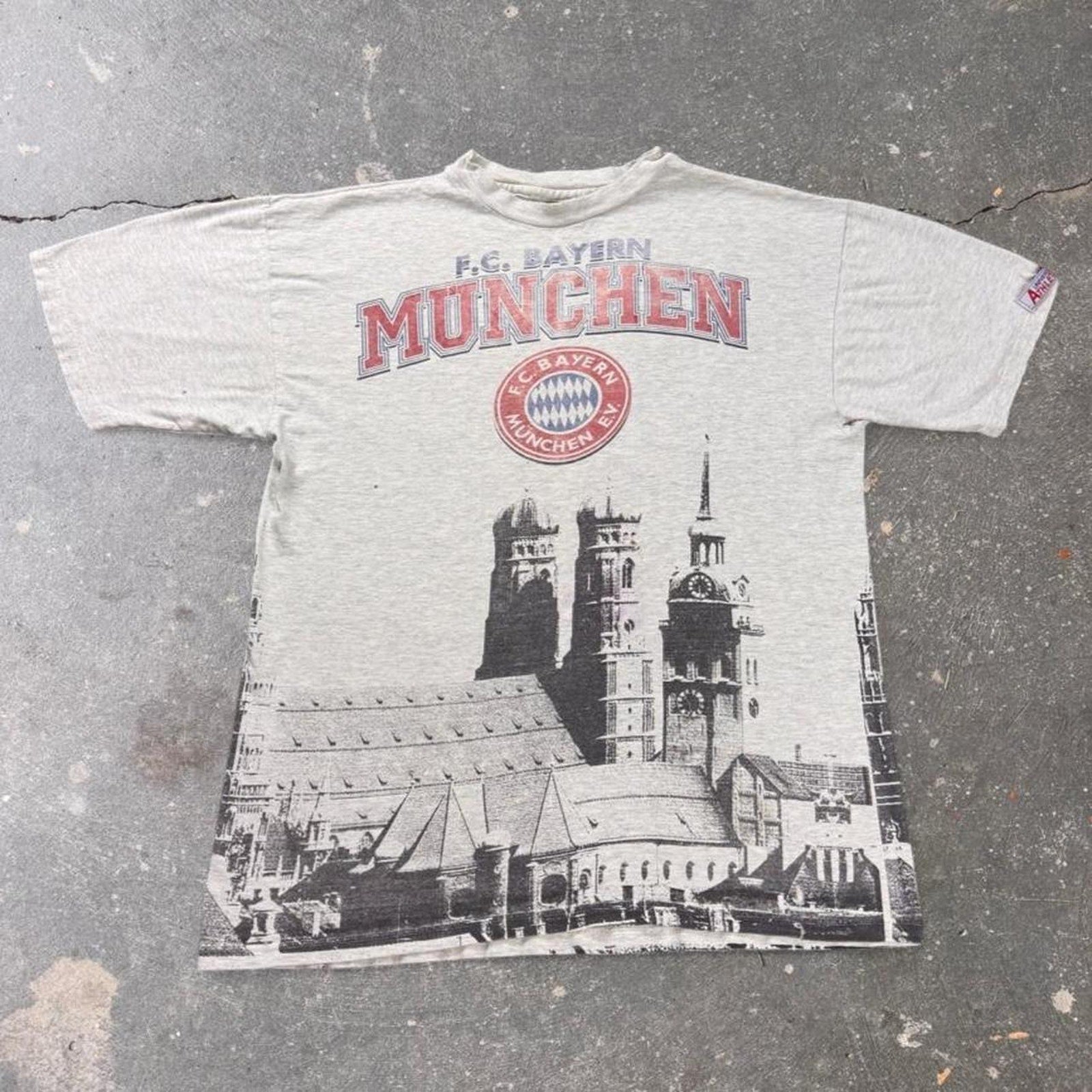 1990s FC Bayern Munich Germany All Over Print Tee | Large