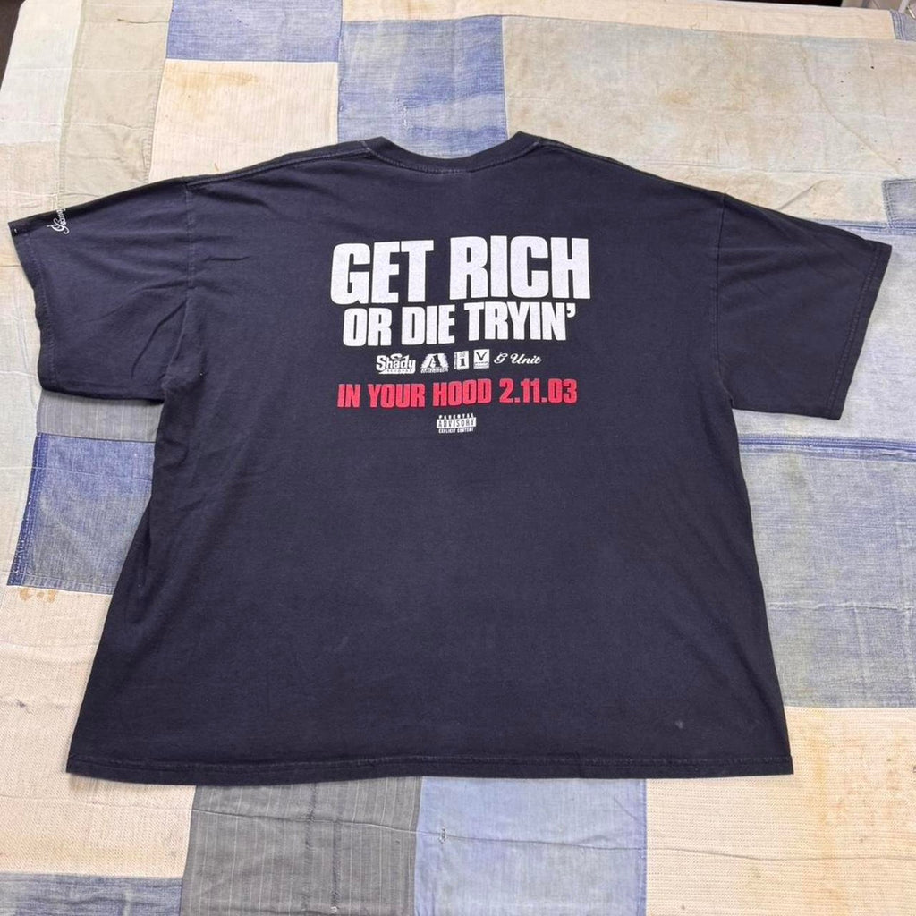Y2K offical 50 Cent “get rich or die trying” Cotton Tee | XXL