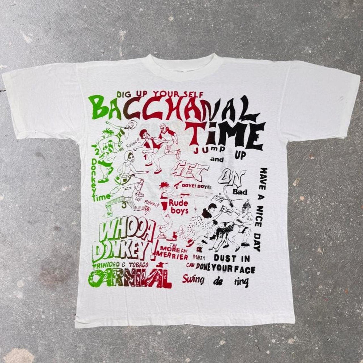 1990s Trinidad and Tobago Bacchanal Time Carnival Graphic Tee | Extra Large