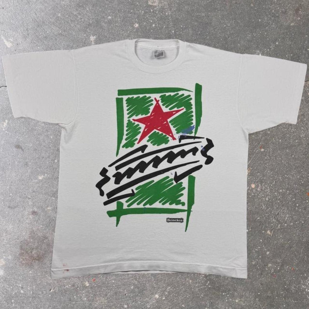 1990s Heineken Summer Scribble Tee | L