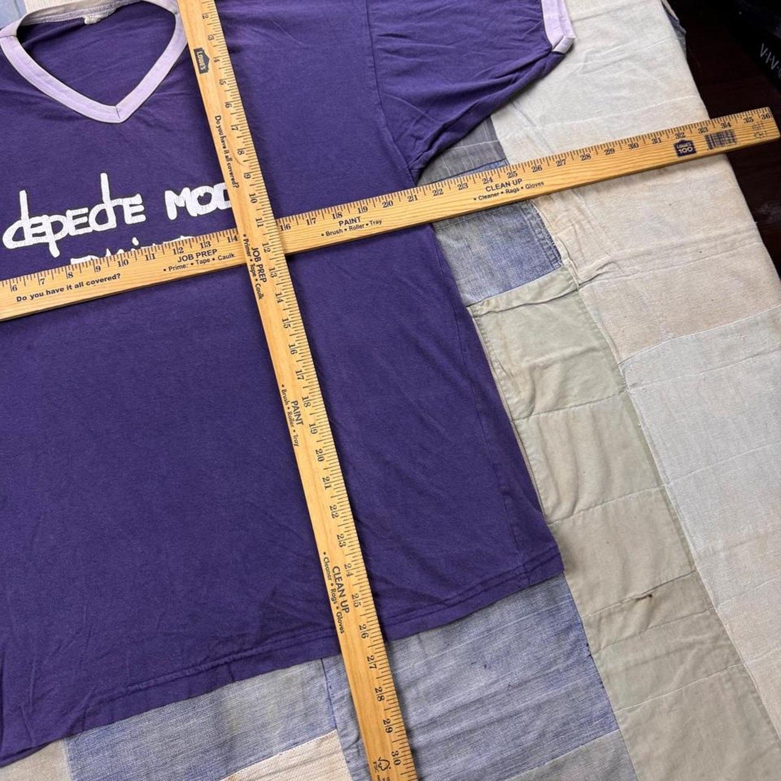 2001 Depeche Mode Exciter World Tour Ringer Tee | Large