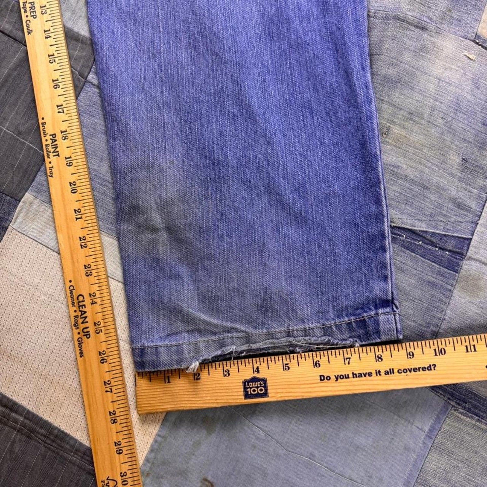 2000s Sport Embroidered Baggy Denim Jeans | 32x27