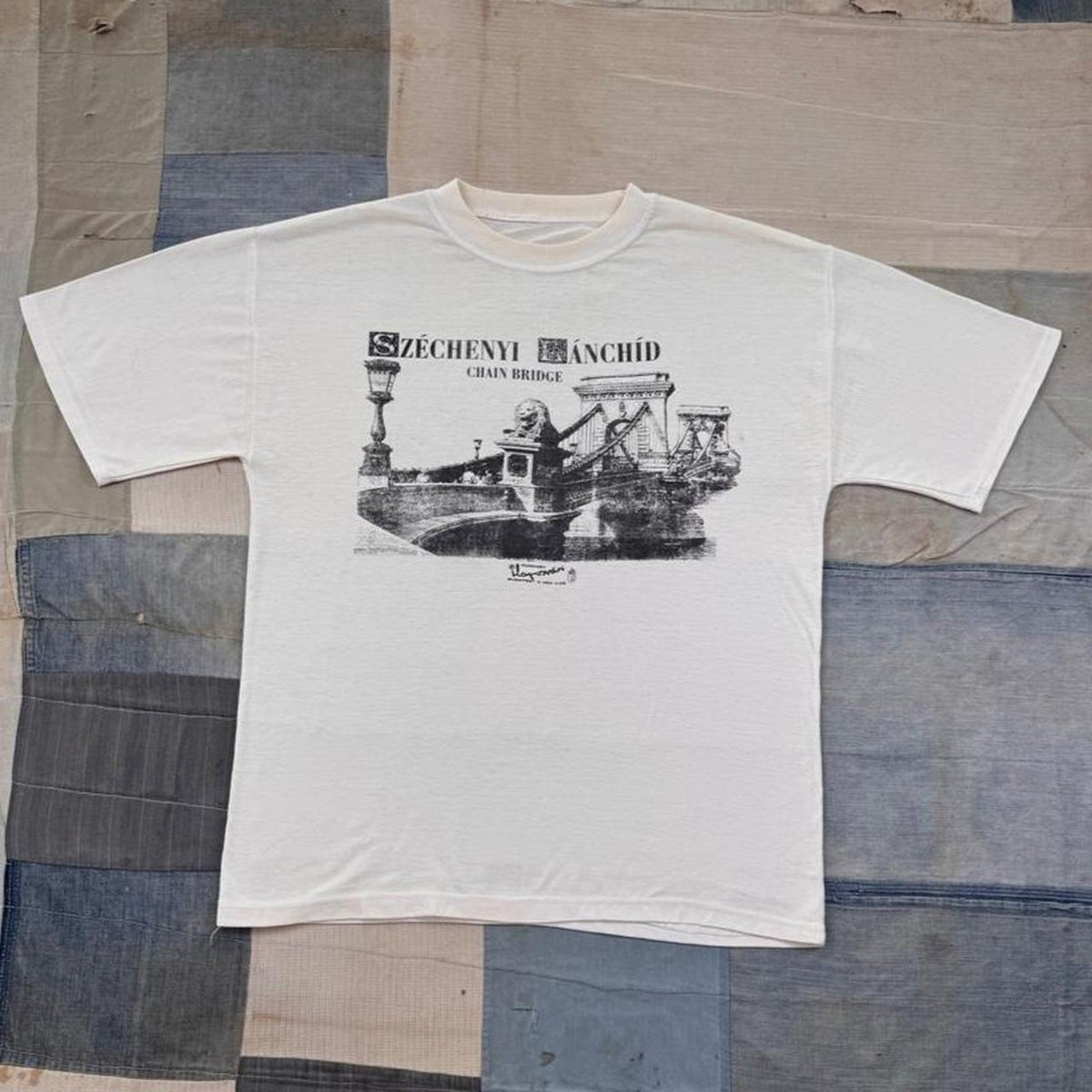 1990s Budapest Chain Bridge Tee | XL