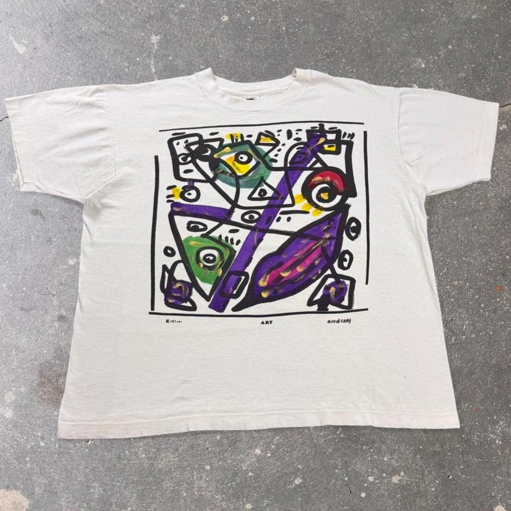 1990s Andrzej “Ecstasy Art” abstract 2 tee | XL