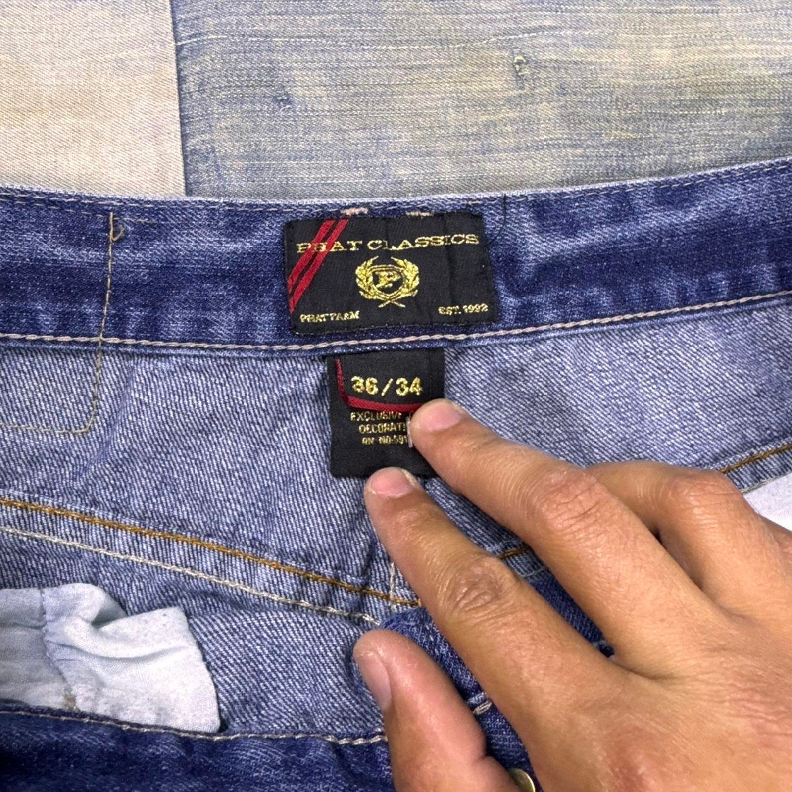 2000s Phat Farm Distressed Baggy Jeans | 36x34