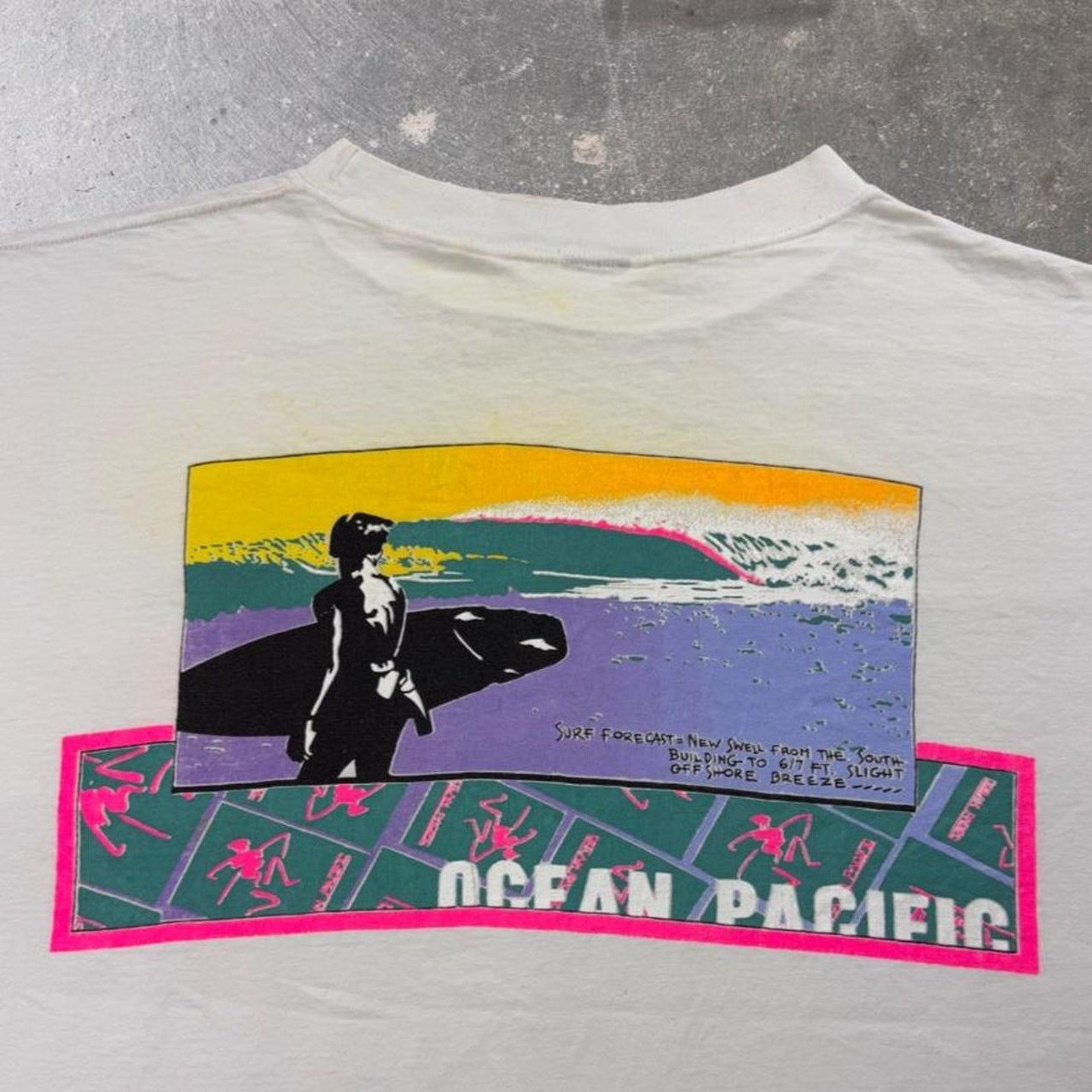 1990s Ocean Pacific Surf Tee | XL