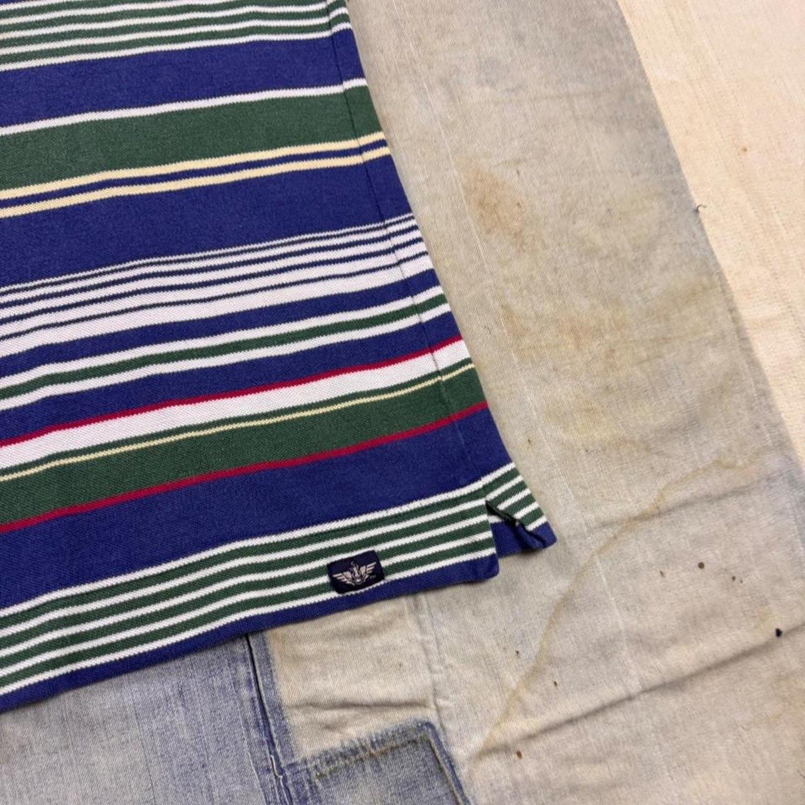 1990s Dockers Levi’s Striped Knit Tee | XL
