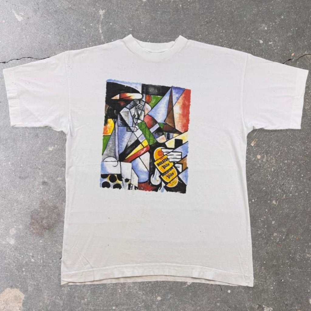 1990s Holsten Pils Cubist Beer Art Graphic Tee | XL