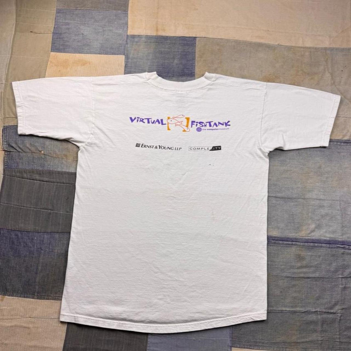 1998 Virtual FishTank Computer Museum Boston Graphic Tee | Large