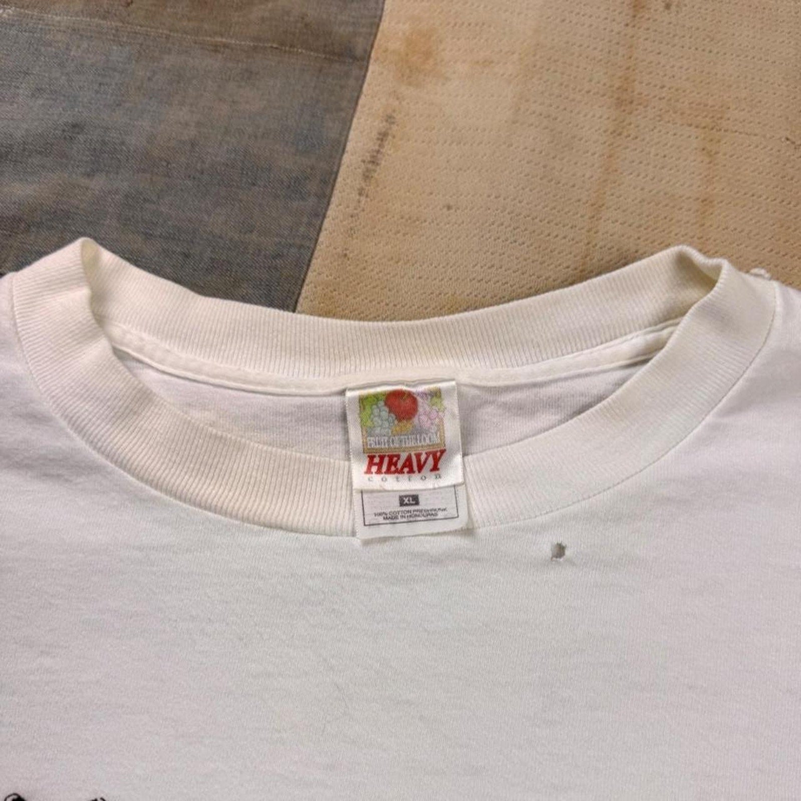 1990s Weiskamp Rainbow Zebra Screen Printing Tee | XL