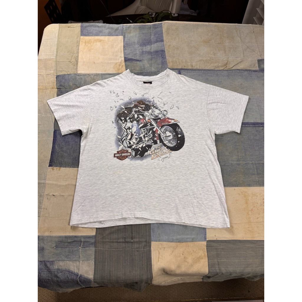 Vintage 1996 Harley Davidson 30th Anniversary Great Escape T Shirt USA XL