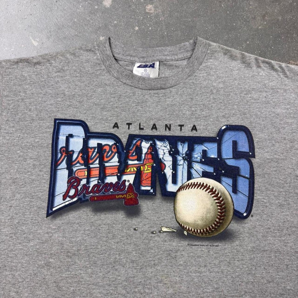 2001 Atlanta Braves Breakthrough Baseball Graphic Tee | XL