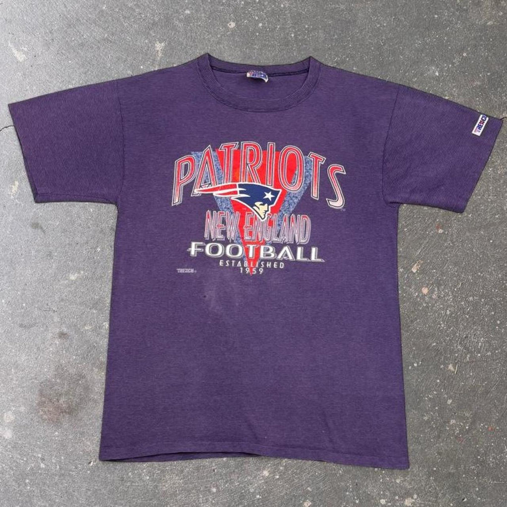 1990s New England Patriots Trench Tee | L