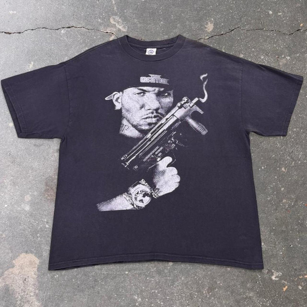 2000s The Game Portrait Graphic Rap Tee | XL
