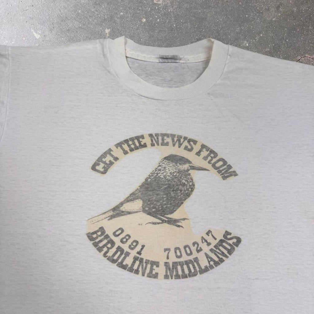 1990s Birdline Midlands Bird UK Novelty Tee | L