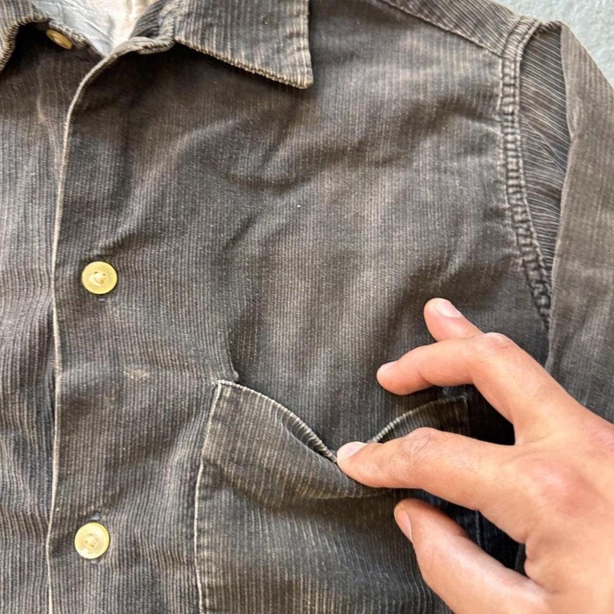 1950s Corduroy Sport Shirt | M