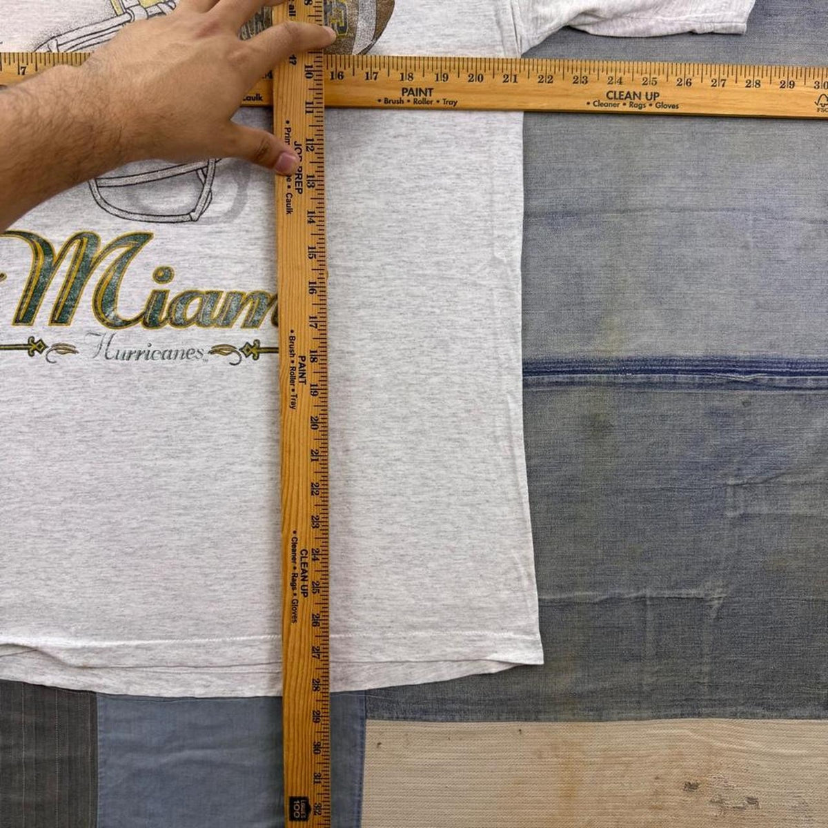 1990s Miami Hurricanes Football Helmet Tee | Medium