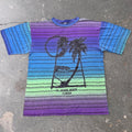 1990s Fort Myers Beach Florida All Over Print Tourist Tee | XL