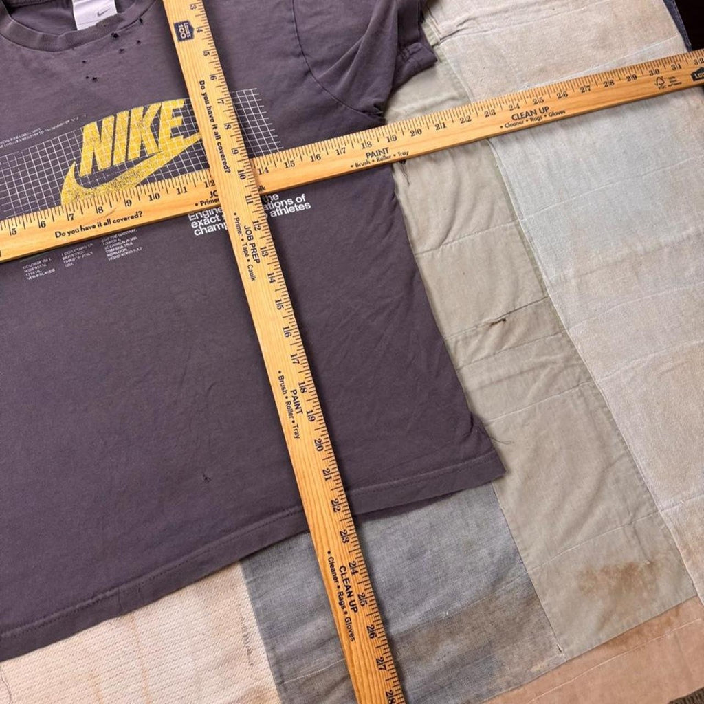 2000s Nike Championship Athletes Grid Logo Distressed Tee | Small