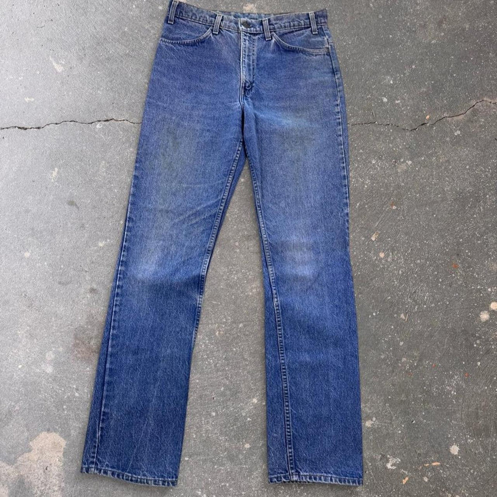 1980s Levi's 517 Orange Tab Bootcut Jeans | 33 x 33.5