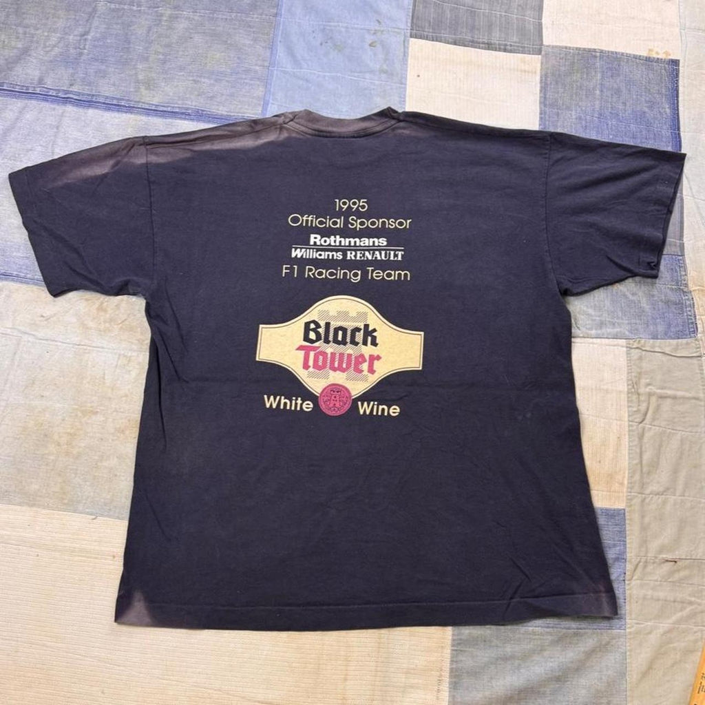 1995 Rothmans Williams Renault F1 Racing Black Tower Tee | XL