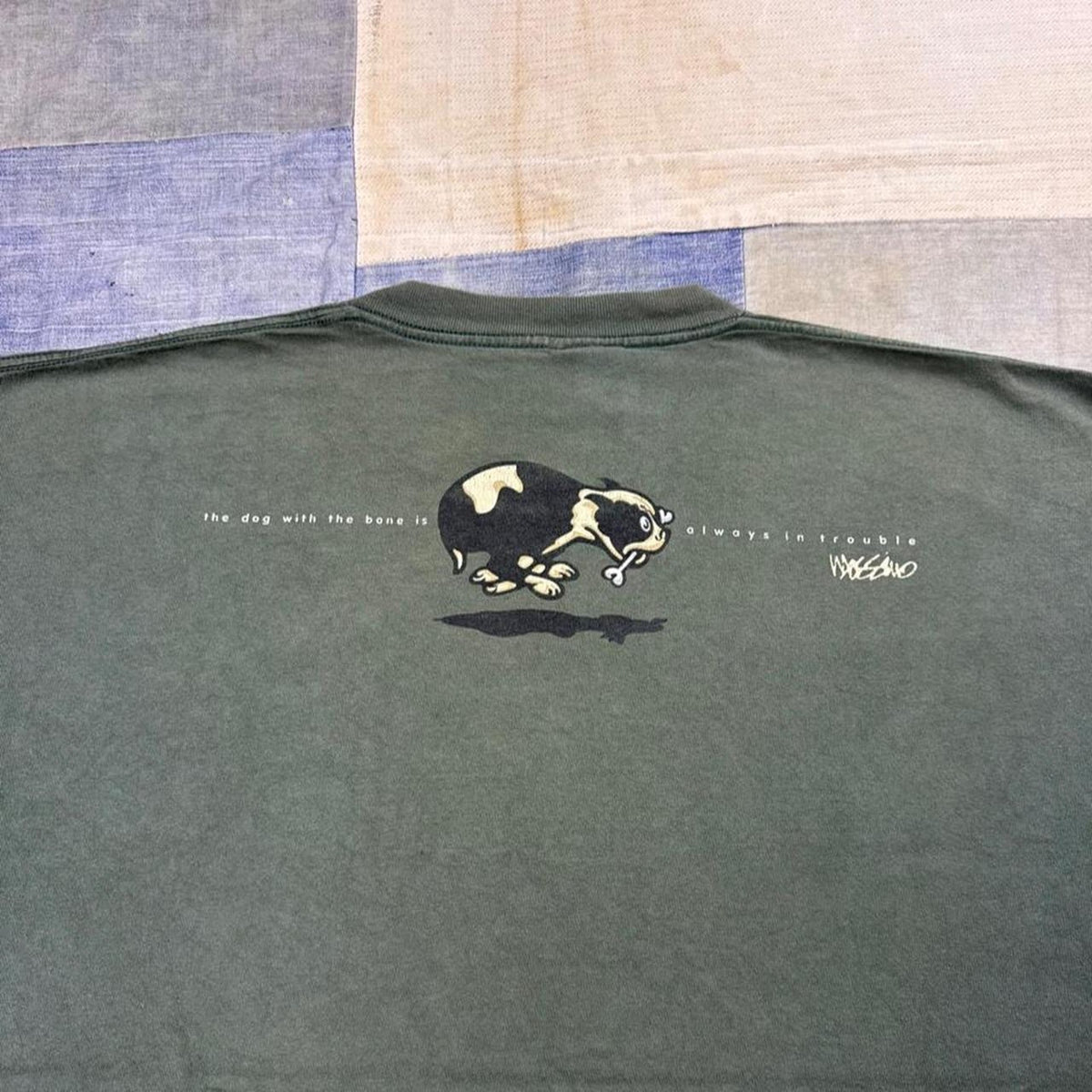 1990s Mossimo “Dog With The Bone” Graphic Tee | XL