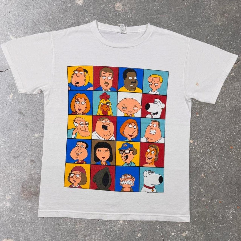 2008 Family Guy Character Grid Tee | S