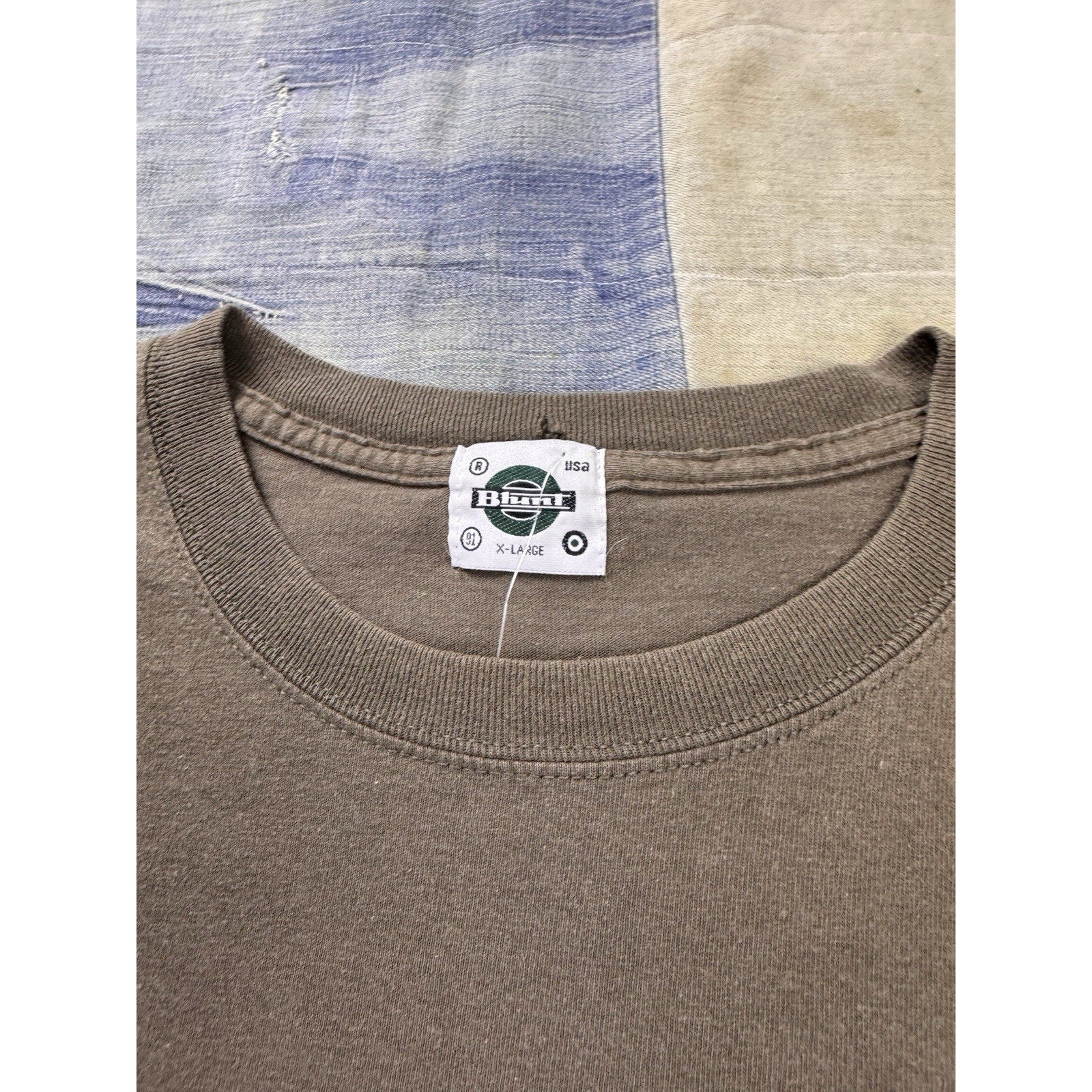 90’s Vintage Blunt Stakeboarding Brown Skater Tee Shirt Sz XL