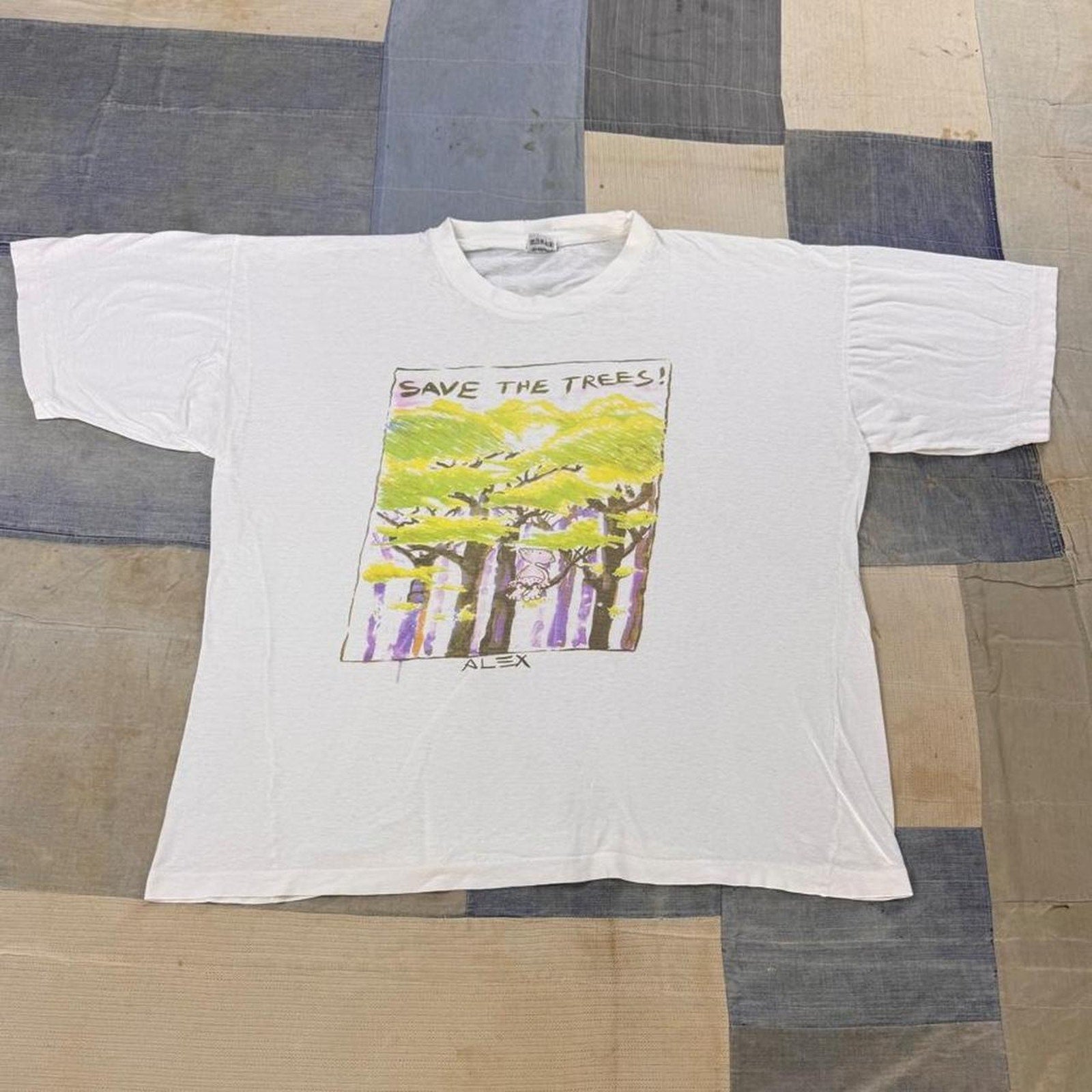 1990s Save the Trees Environmental Graphic Tee | XL